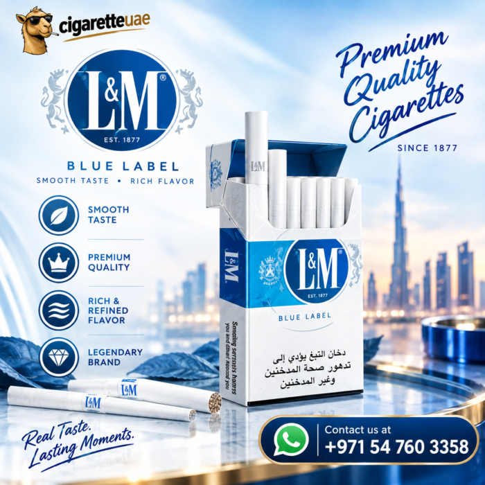 L&M Blue Label Skyline Advertisement L&M cigarette