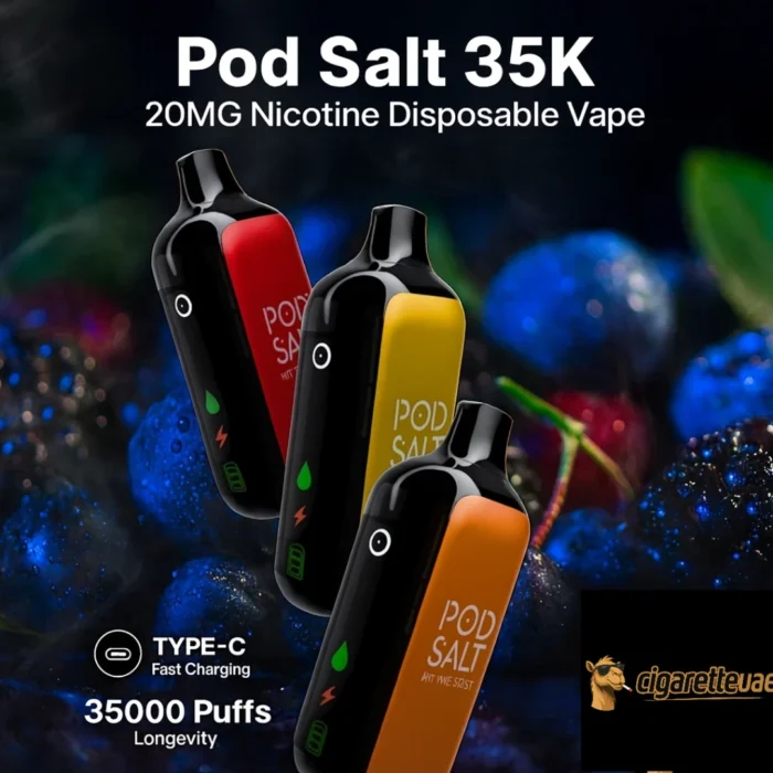 Pod Salt 35000 Puffs 20MG Nicotine Disposable Vape in Dubai Pod Salt 35000 Puffs 20MG Nicotine Disposable Vape in Dubai