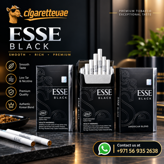 Esse Black UAE Original Slim Cigarettes Esse Black UAE Original Slim Cigarettes